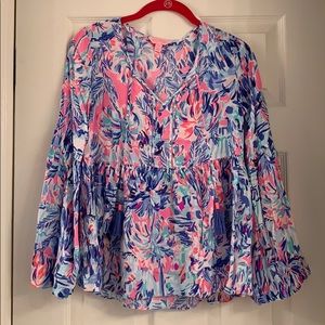EUC printed Lilly Pulitzer Top XXS